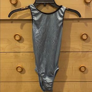 GK blue gymnastics leotard